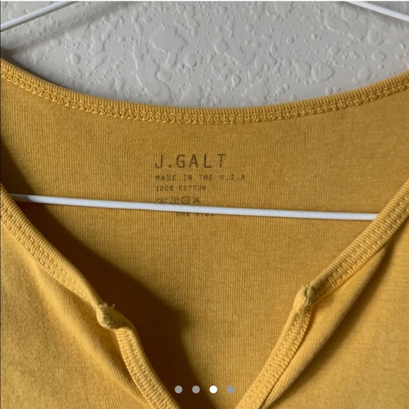 Rare Brandy Melville Ashlyn mustard crop top - Picture 4 of 4